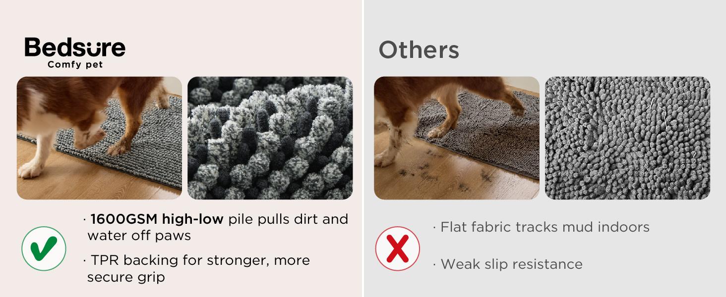 Bedsure Dog Door Mat - Super Absorbent Microfiber Dog Door Mat for Muddy Paws, Non-Slip Washable Pet Rug, Quick Dry Chenille Entryway Carpet, Cat Scratch & Kneading Mat, Machine Washable Indoor Outdoor mat Bedsure Dog Door Mat - Super Absorbent Microfiber Dog Door Mat for Muddy Paws, Non-Slip Washable Pet Rug, Quick Dry Chenille Entryway Carpet, Cat Scratch & Kneading Mat, Machine Washable Indoor Outdoor mat