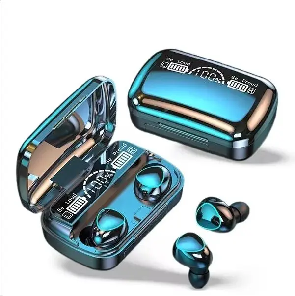 M10 TWS Wireless Bluetooth Earphones - Waterproof Sport Audio Earpieces Compatible with Huawei, iPhone, OPPO, Xiaomi
