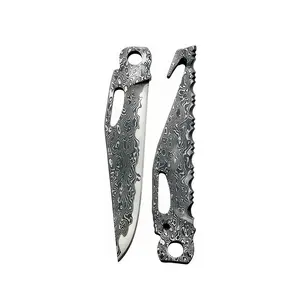 VG10 Damascus MAIN BLADE & SAW BLADE Combination pack  for LEATHERMAN CHARGE TTI/WAVE