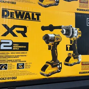 Juego combinado de taladro percutor destornillador de impacto