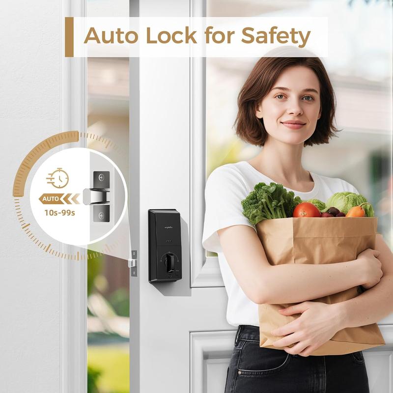 Arpha D180 Keyless Entry Door Lock with Keypad Smart Deadbolt Lock for Front Door 2 Keys Auto Lock Easy Installation Suitable for Various Scenarios Multiple Styles to Choose From with or without APP;Version with and without fingerprint Arpha D180 Keyless Entry Door Lock with Keypad Smart Deadbolt Lock for Front Door 2 Keys Auto Lock Easy Installation Suitable for Various Scenarios Multiple Styles to Choose From with or without APP;Version with and without fingerprint