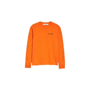 Arrows Font Long-Sleeve Skate T-Shirt "Orange" OMAB064F21JER0052010