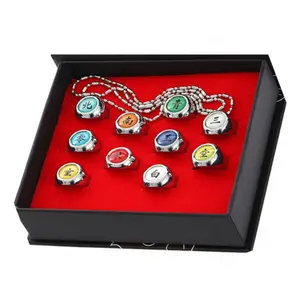 Anime Cosplay & Collectible Ring Set 10 Pcs Zinc Alloy Rings for Fans Enthusiasts and Collectors