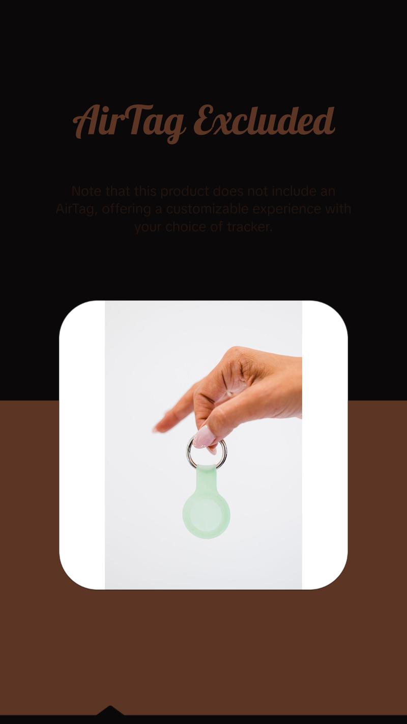 bowie silicone airtag keychain