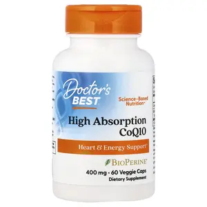 Doctor's Best High Absorption CoQ10 with BioPerine®, 60 Veggie Caps