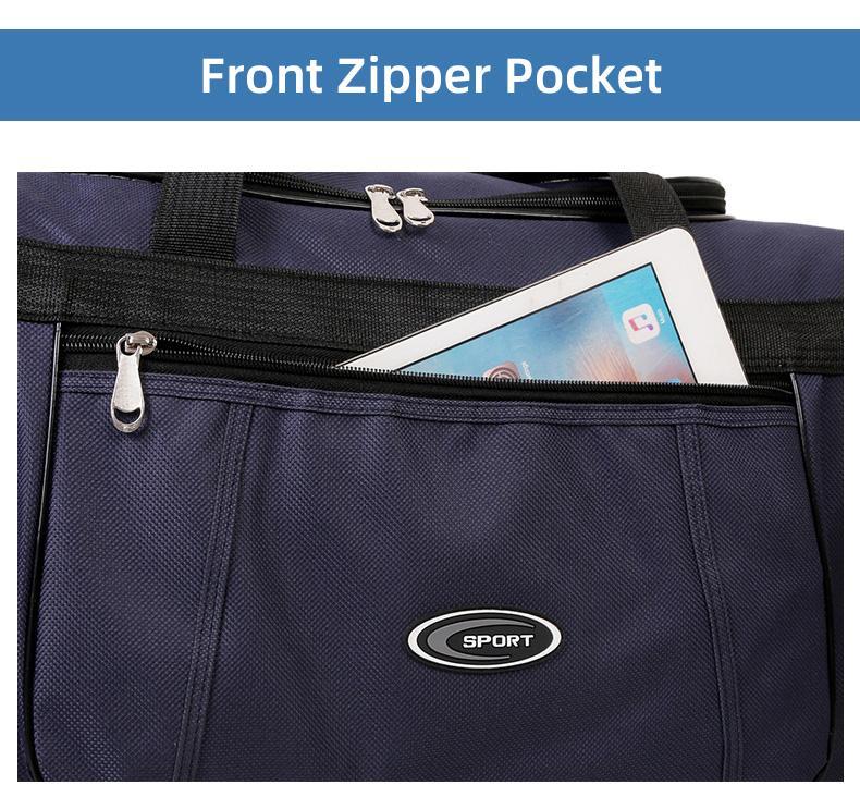 Waterproof Duffle Bag - Large Travel Duffel with Separate Shoe Storage, Lightweight Foldable Design for Workouts Hiking Business Trips Sports Backpack