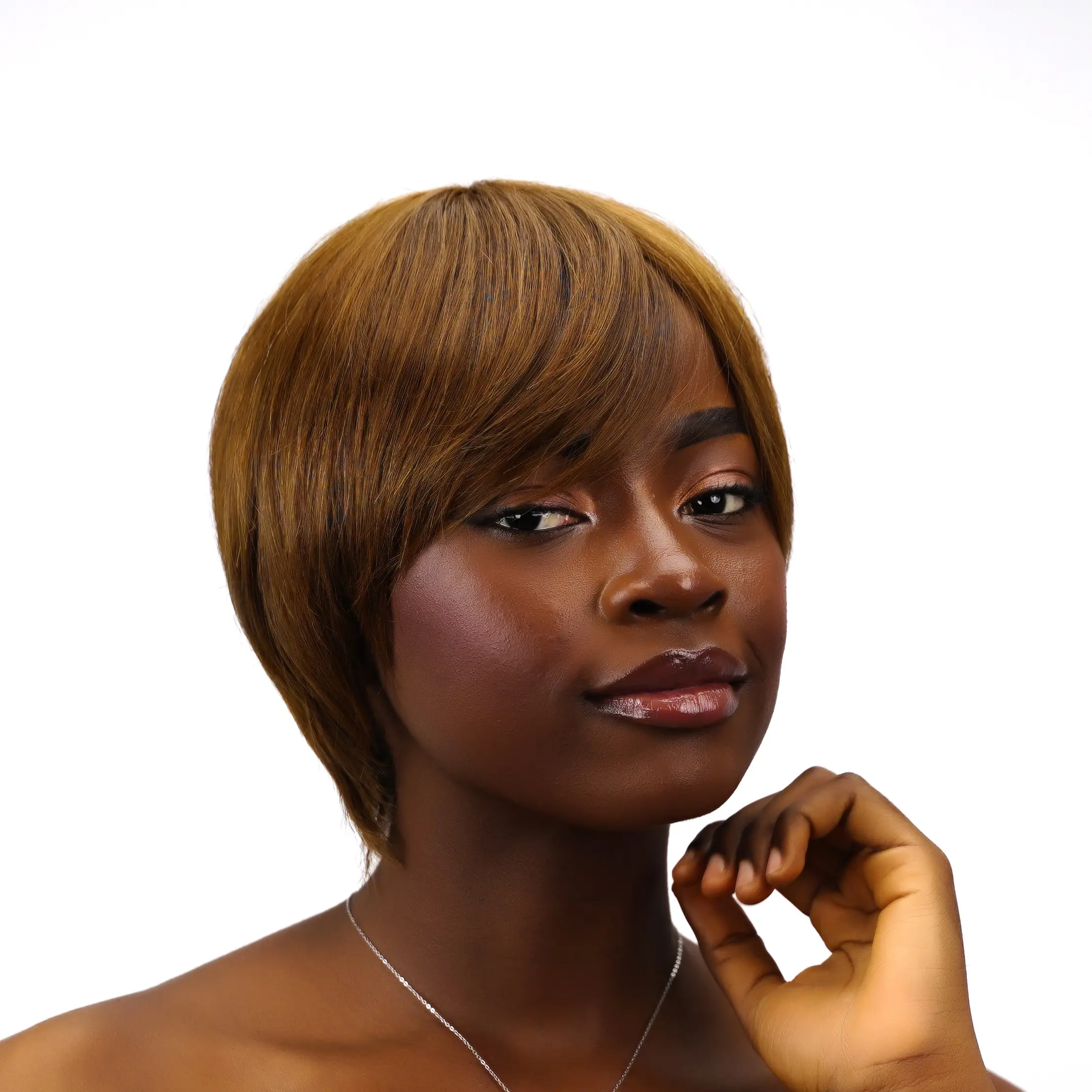 Short Bob Human Hair Wig with Bangs – Soft & Natural for Everyday Wear 1_f10ad6a4-b330-4f44-b1c1-  main image 2