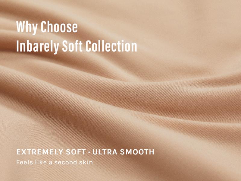 INLYRIC Women's Inbarely Soft Scoop Bralettes No Padding Cami Bras Unlined No Underwire Comfort Sleep Bralette Pullover