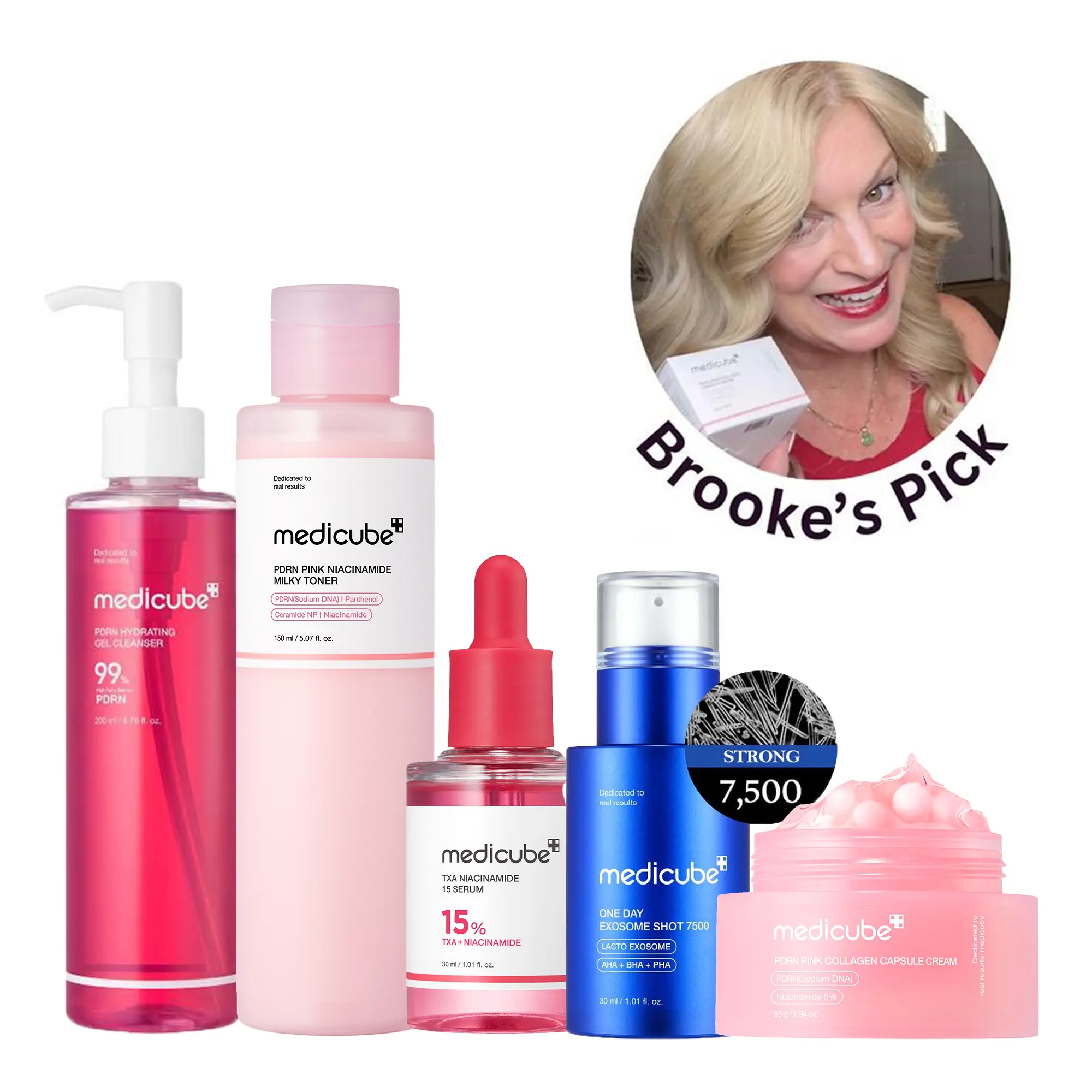 [medicube] Boise Brooke’s Aging Backwards Set | Youthful Skin, Liquid Skin Booster, Daily Intensive Care for Anti-Aging, Glass Glow, Korean Skincare, K-beauty