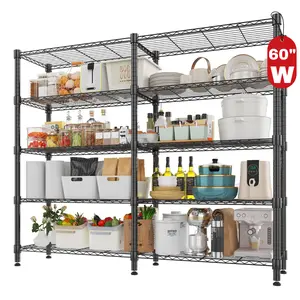 Heavy Duty Shelving Unit Storage Rack Height Adjustable Metal Shelves for Garage Pantry Kitchen Balcony Home Storage Organiser, Christmas Gift New Year Gift