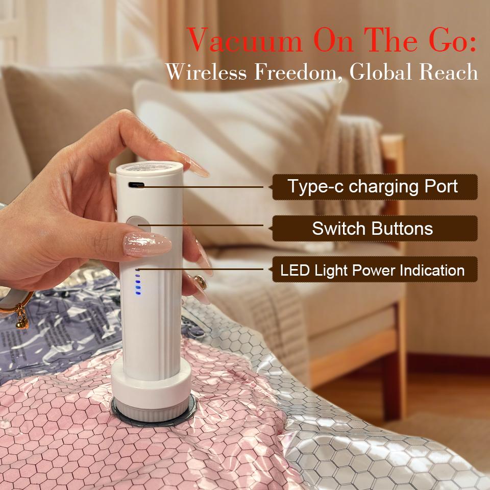 Travel Vacuum Bags with Pump 9/15 Pack Compression Space Saver Bags for Luggage & Suitcase Portable Electric/Hand Pump Airtight Storage for Clothes Bedding & Travel Essentials