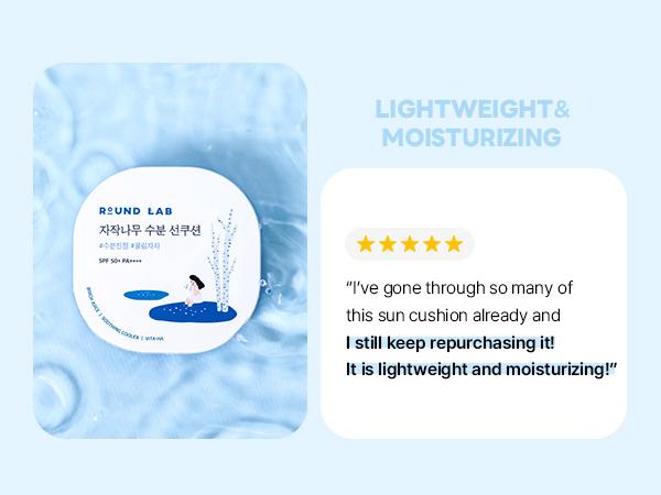 ROUND LAB Birch Juice Moisturizing UVLock Sun Cushion