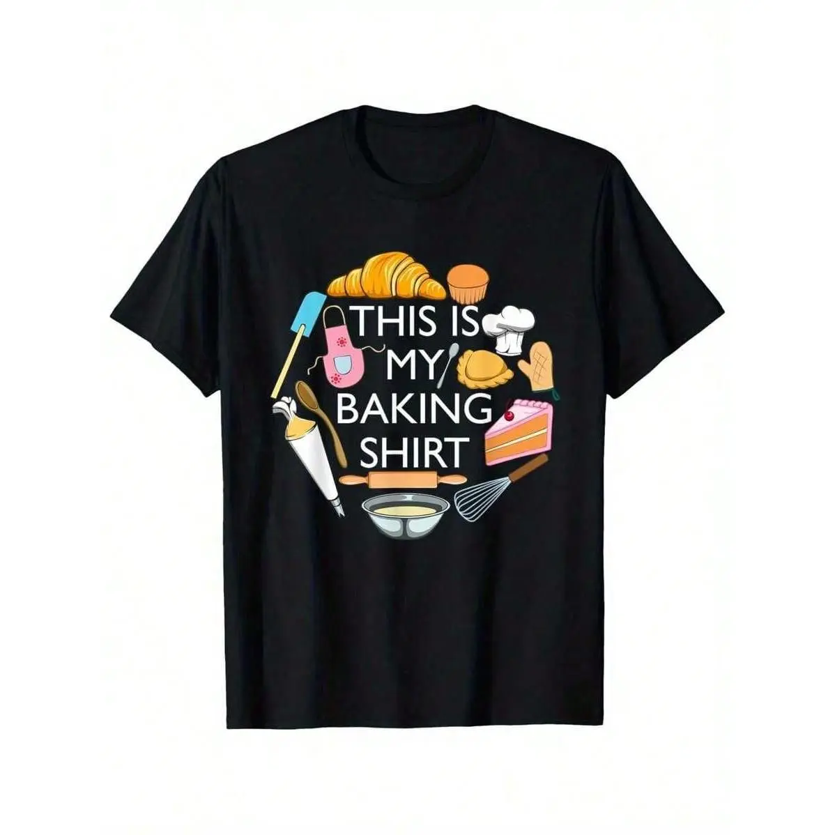 2026 Unisex Summer New Hot Selling  This Is My Baking Shirt Funny Pastry Chef Graphic Tee Men – Ultra Soft, Breathable Cotton Casual Summer-Shirt With This Is My Baking Shirt Print, Comfort Fit Home, Travel & Fitness, Home Relaxation Apparel.