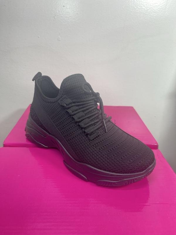 1930 Sporty Rhinestone Glitter Round Toe Sneakers for Women - Neon Yellow All Seasons Runner Sports Shoes for Casual Running & Training Athletic Trainer Footwear Girl Closed