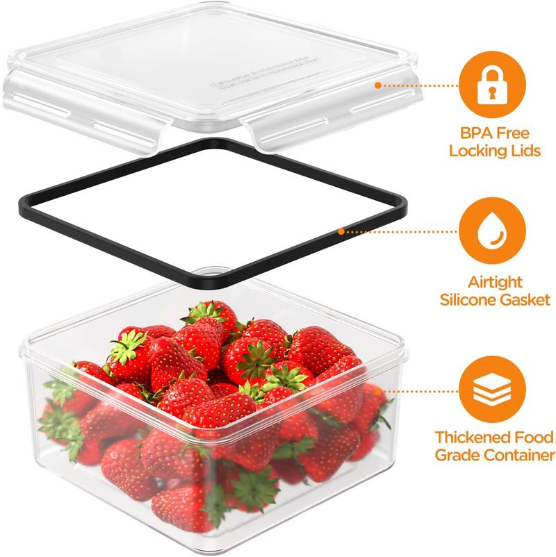[Local Stock]  40 Pcs Airtight Food Storage Containers Set (20 Containers & Lids), Leakproof, Reusable, BPA-Free Meal Prep Fridge Organizers Stackable