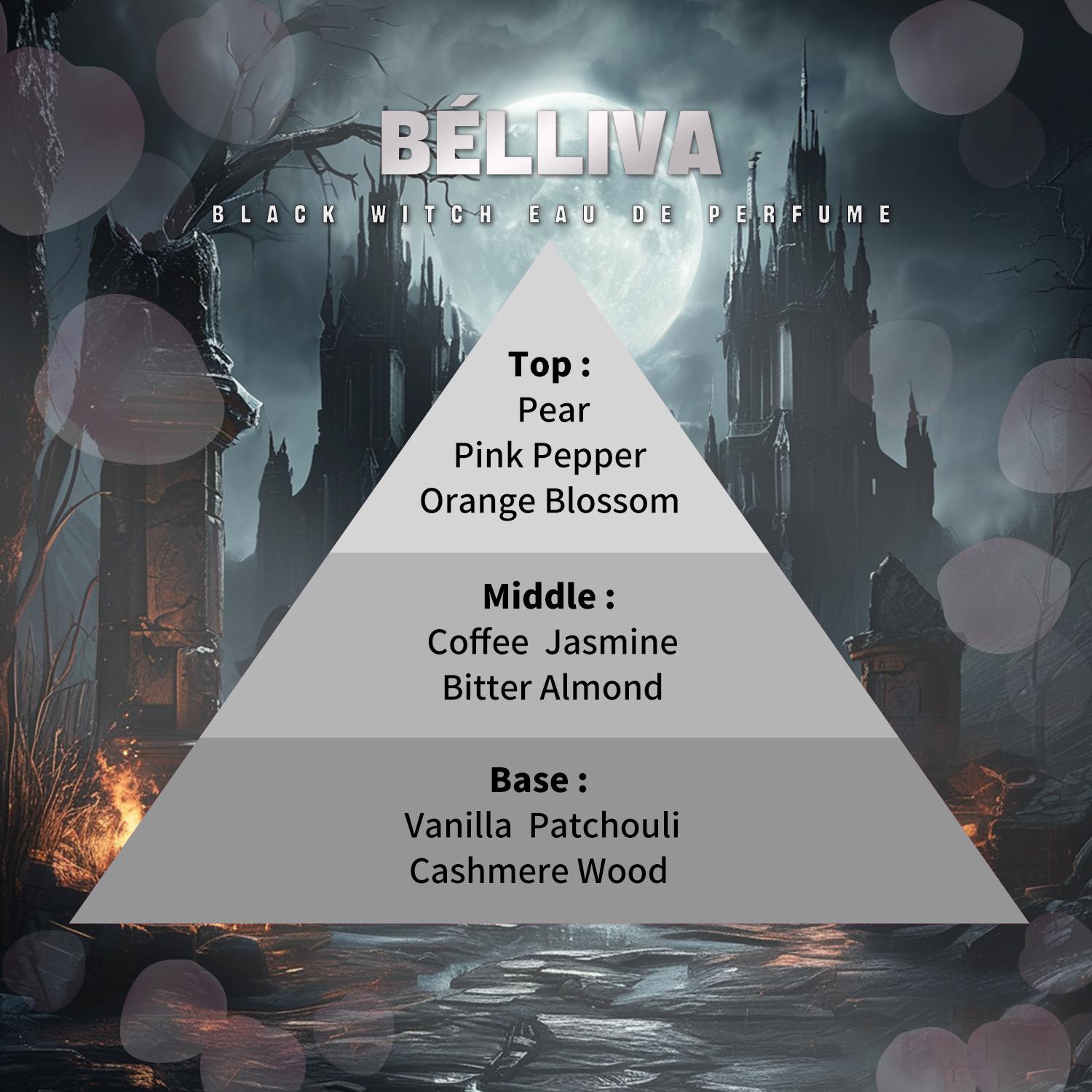 BELLIVA Women's Eau de Perfume 50ml - Long Lasting Floral Fragrance with Orange Blossom, Jasmine & Vanilla Notes