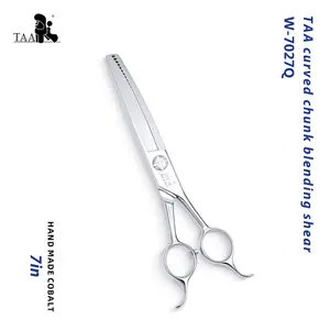 TAA Dog Grooming Scissors,curved chunk blending shear