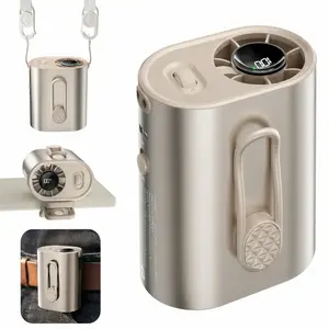 [100 Speed Turbo] GAIATOP Portable Clip-on Fan, 15000RPM Powerful Hands-Free Personal Fan for World Cup Stadium, Jobsite & Camping