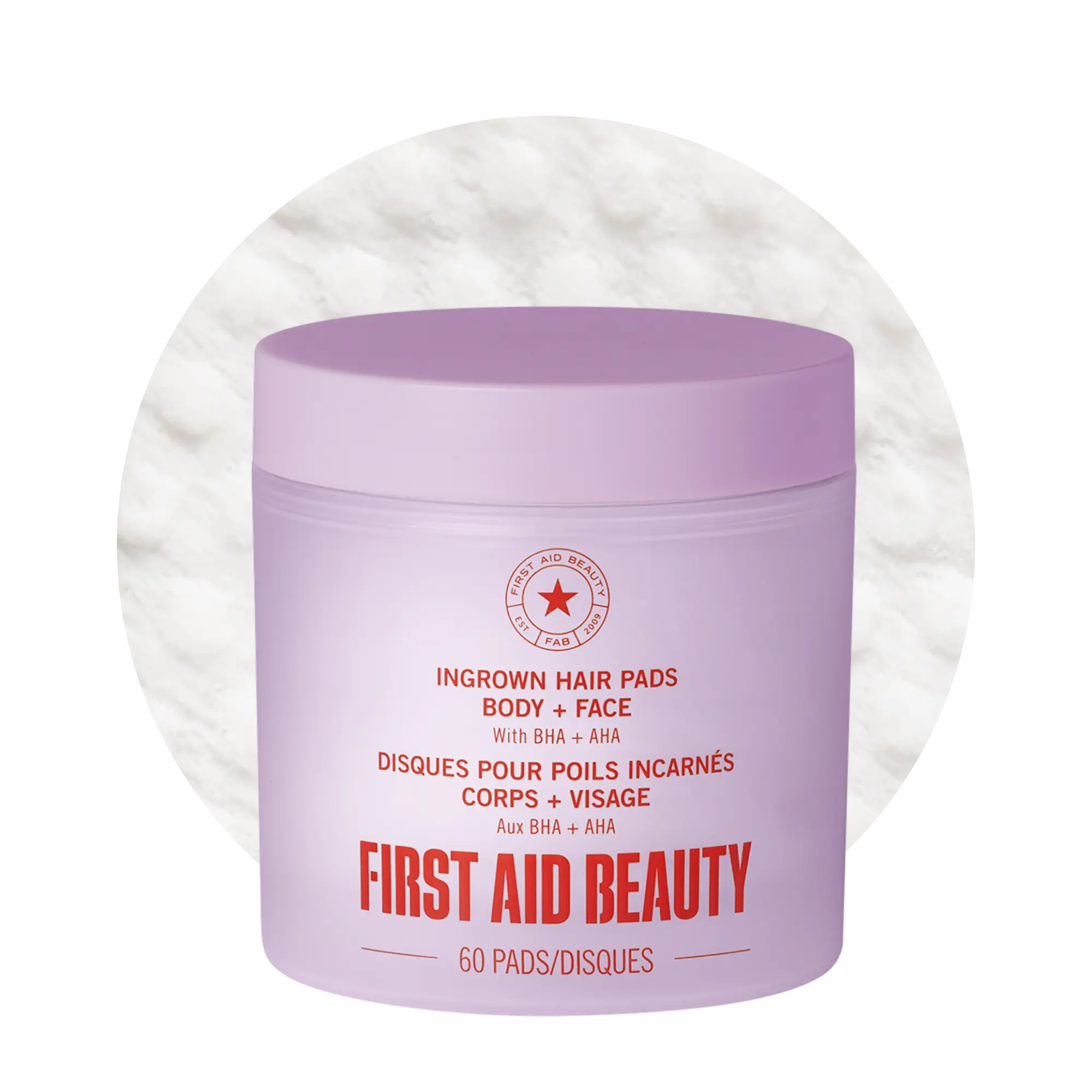 First Aid Beauty Ingrown Hair Pads with BHA + AHA, Glycolic Acid + Salicylic Acid Exfoliating Pads