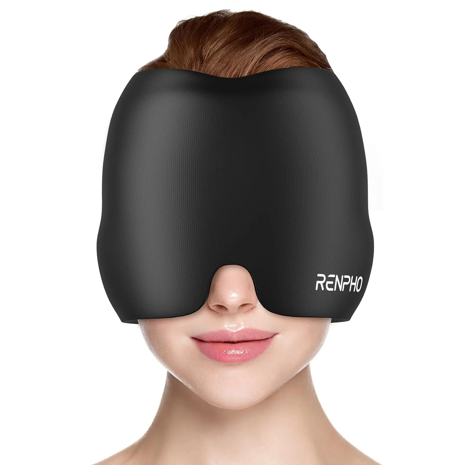 Renpho Migraine Relief Cap, Hot & Cold Therapy Ice Wrap with Soft Gel to Ease Headaches, Sleep Aid & Eye Masks for Sleep for Adults, Cooling Eye Mask, Heat Eye Mask
