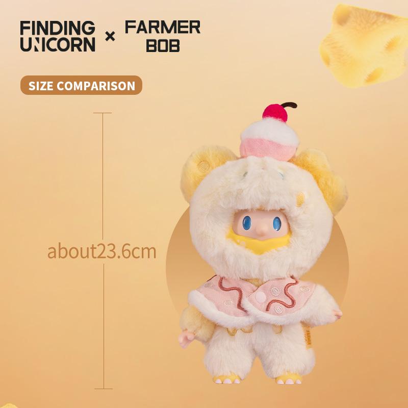 [FINDING UNICORN] FARMER BOB CHEESE CAKE MOUSE BOB Cute Figures Desktop Ornament Collectible Toys Birthday Gifts