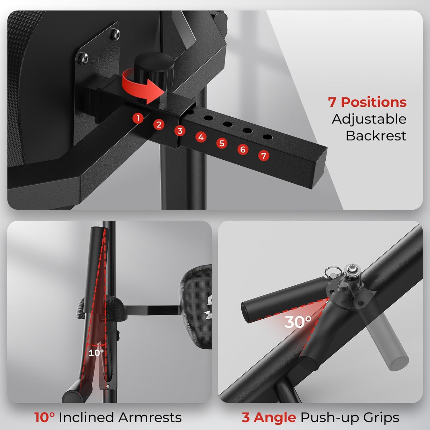 Sportsroyals Power Tower Pull Up Bar Station, 450LBS Stable Pull Up Dip Station for Home Gym Strength Training Equipment #SpringStatements