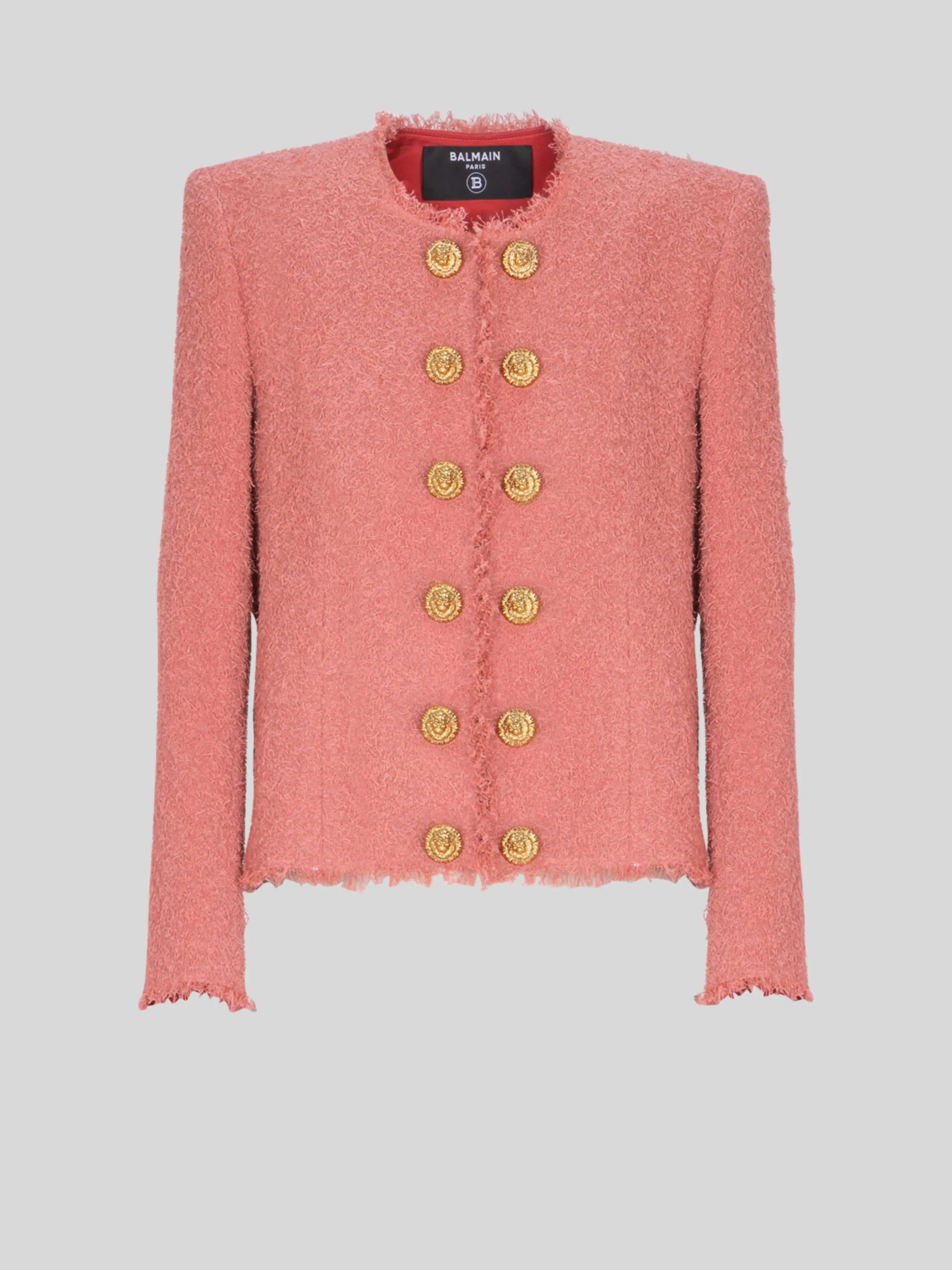 Tweed Spencer Jacket in Rose