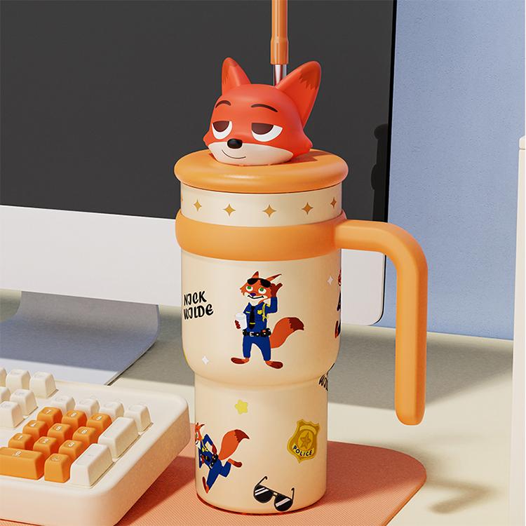 Disney Zootopia 2 Series Doll Ice Heater Insulated Cup 23OZ, Cute Tumbler,Adorable Zootopia Character Design, Perfect for DIY Cute Daily Drink Scenes, Ideal for Hot/Cold Drinks & Fan Use, Great for Daily Carry,Holiday Gift Birthday Gift Drinkware