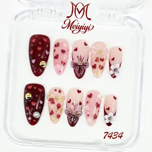 .DP.7434.Valentine's Day wearable nails