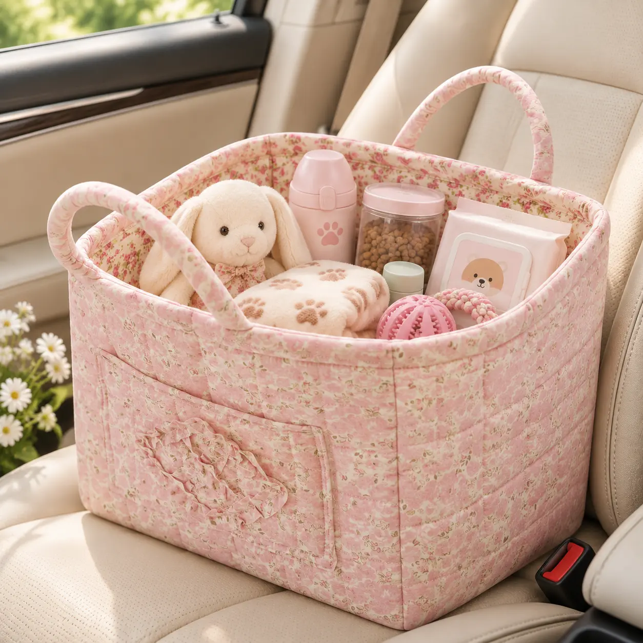 【Back to School Hauls】Foldable Durable Space-Saving Storage Basket Organizer, Home Organizer Bag, Car Interior Accessory, Shopping Tote for Cars, Ideal for Toys, Clothes, Books, Mother or Teacher Gifts
