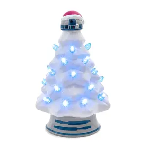 Star Wars R2-D2 Light-Up Ceramic Christmas Tree | 6 Inches Tall