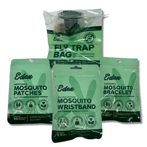 Eden Defense Pack | Wearable Mosquito & Fly Repellant | Patches, Wristbands, and Bracelets