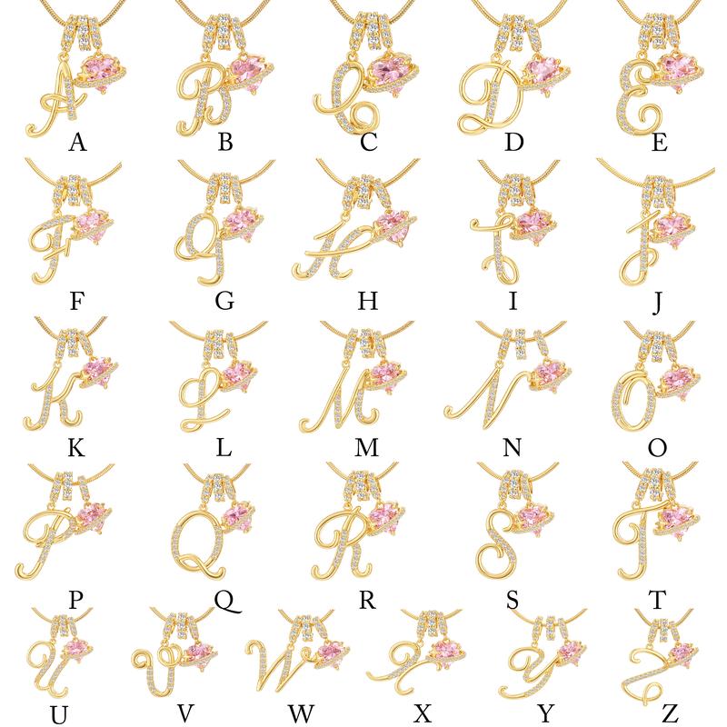 GANIA Art-designed personalized name letter necklace, free of allergenic ingredients, with adjustable size. It is an excellent Valentine's Day gift for women and girls. GANIA Art-designed personalized name letter necklace, free of allergenic ingredients, with adjustable size. It is an excellent Valentine's Day gift for women and girls.