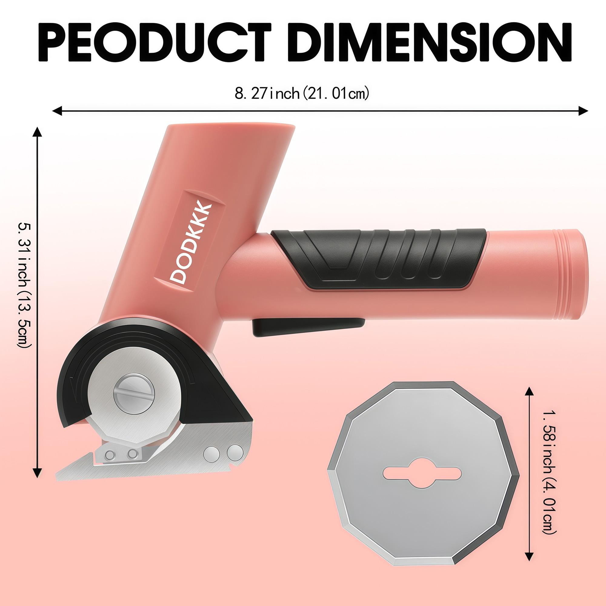 Cordless Electric Scissors , Rechargeable Cardboard Cutter with 2 Blades, Easy Swap Blade Change, for Thin Cardboard Carpet Leather Sewing Supplies Crafts Sewing Tools