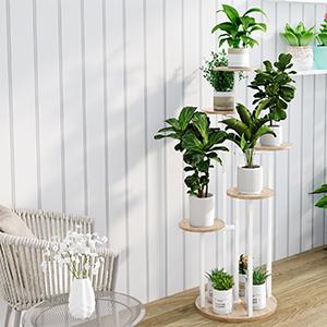 Plant Stand Indoor 6 Tier 9 Potted Multiple Flower Pot Holder for Patio Garden Balcony Living Room Corner Deals For You Days Decorative Design