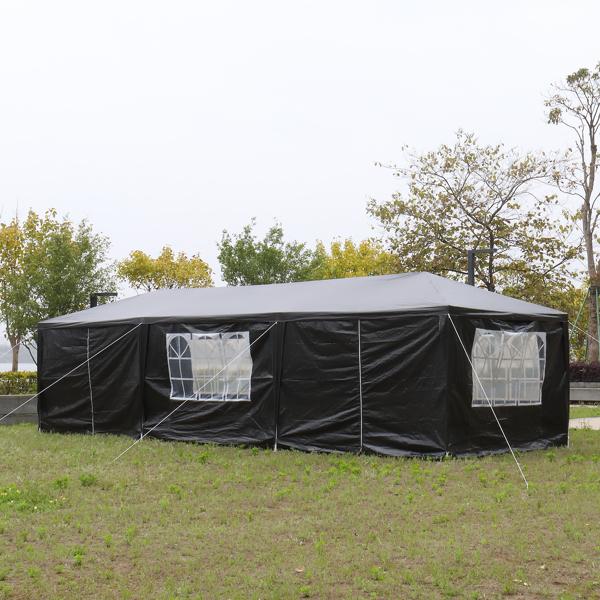 Outdoor Party Tent for Wedding, Garden Event | Spacious 10x30ft with Removable Sidewalls & Waterproof Shelter