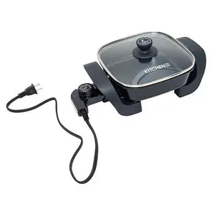 KitchenHQ 8" Non-Stick Electric Skillet with Lid