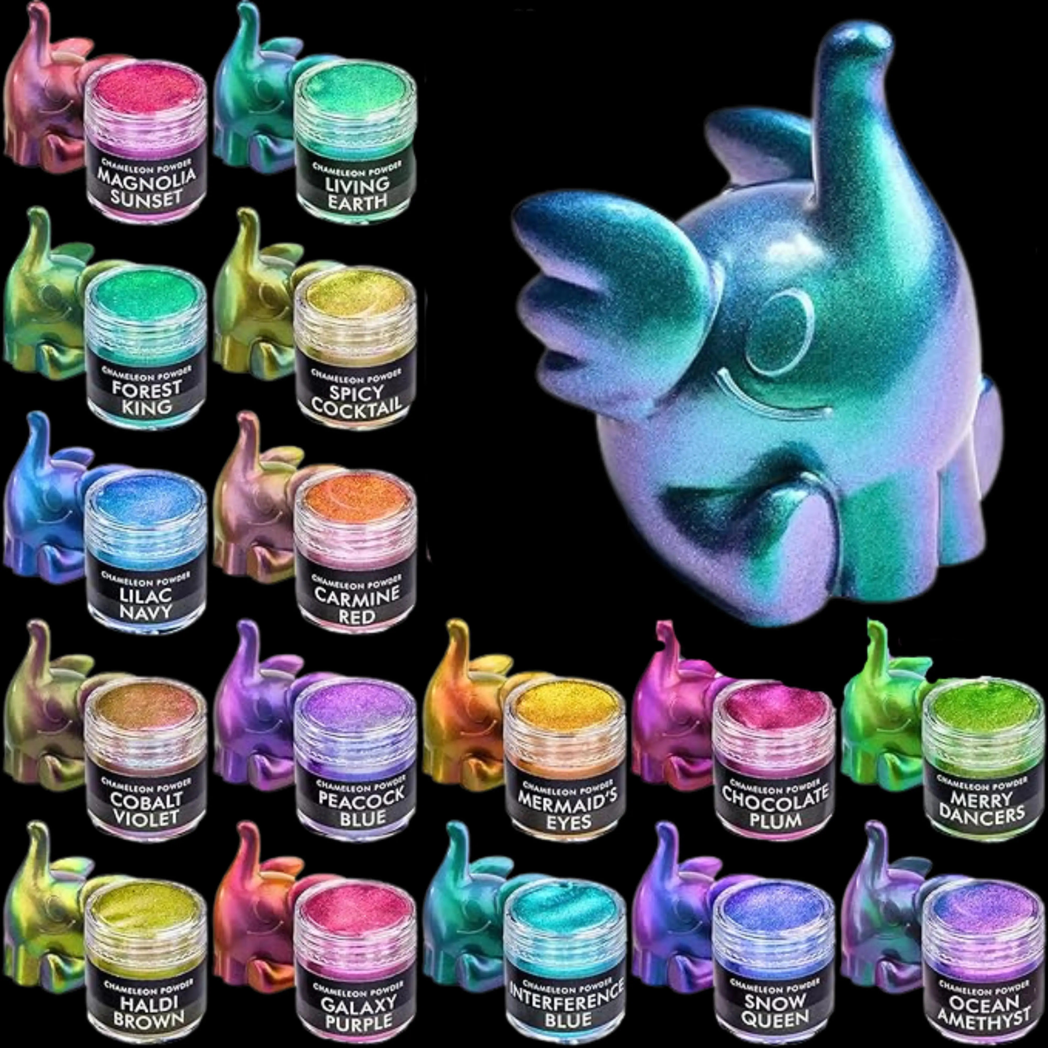 Chameleon Holographic Mica Powder - Color Shifting Mica Powder
