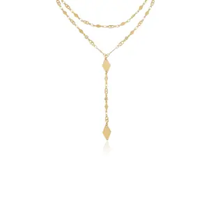 Augustine Layered Lariat Necklace