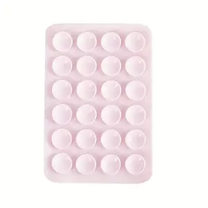 1 PCS Double Sided Phone Suction Pad,Sticky Phone Case for Wall ands-Free Fidget Toy Mirror Shower,Suction Cup Holder for Car Mobile Power Supplies (Black White Pink) accessories