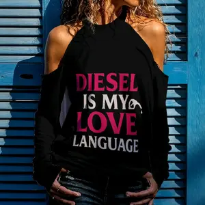 Cold shoulder women's sweatshirt