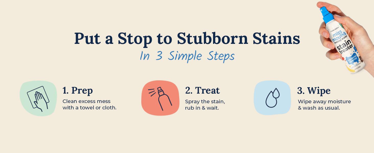 Miss Mouth's Messy Eater Stain Treater and Messy Steppers Shoe Cleaner Magic Duo - Stain Remover and Shoe Cleaner