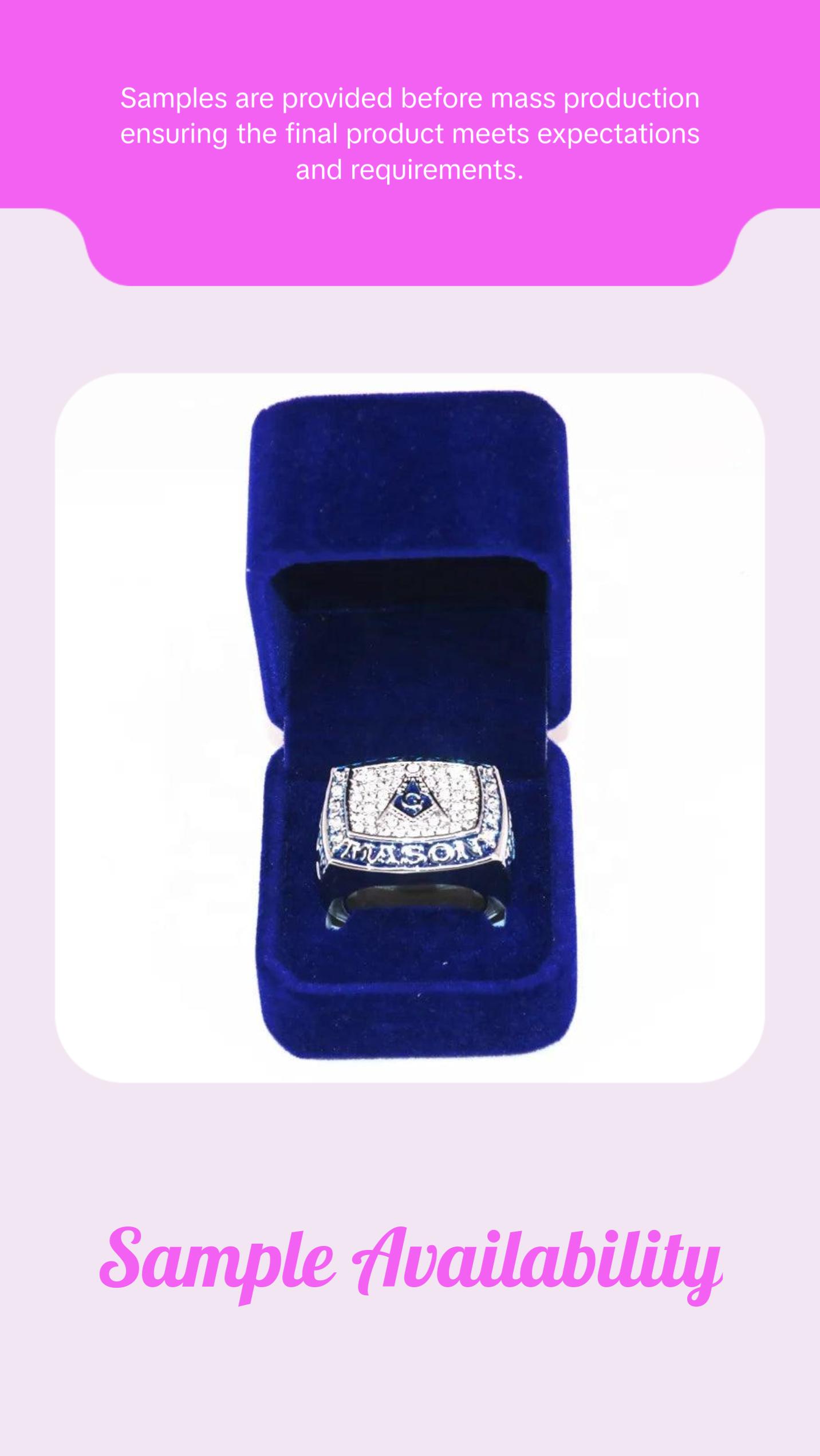 Master Masonic Championship Ring