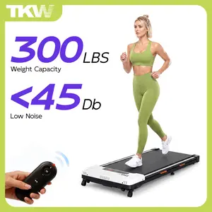【Adjustable Incline】TKW Treadmill, Low-Noise Motor Walking Pad, 300lbs Weight Capacity, Portable Treadmill Easy to Move and Store, LED Display for Walking and Jogging, Quiet Design for Home and Office Use