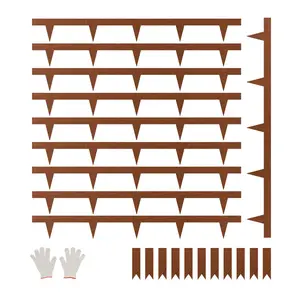 VEVOR Steel Landscape Edging,  , 10 Packs 40 x 4.5 in Weather-Resistant & Pre-Rust Metal Landscape Edging, Bendable Garden Edging Border, Heavy Duty Lawn Edging, Flower Bed Yard Pathway Divider