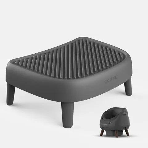 CATLINK Open-X Litter Ramp & Step - PP Material, Accessibility Design for Kittens, Improved Accessibility, Easy Attachment, Litter Tracking Prevention, Water-Cleanable Immersible Design