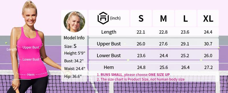 Attraco Ribbed Workout Tank Tops with Built in Bra for Women Tight Racerback Scoop Neck Athletic Top Attraco Ribbed Workout Tank Tops with Built in Bra for Women Tight Racerback Scoop Neck Athletic Top