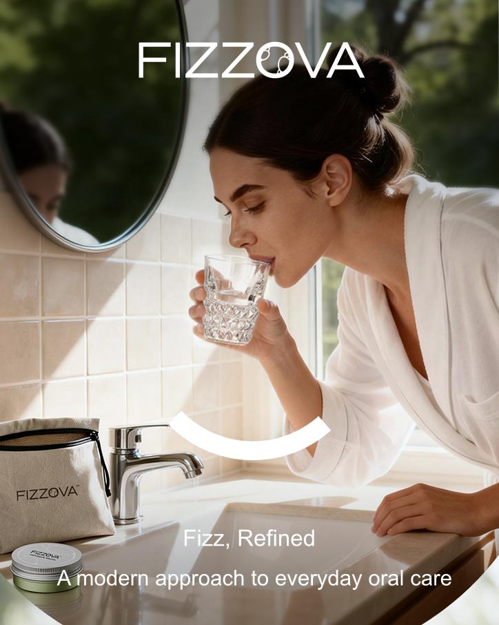 FIZZOVA Toothpaste Tablets with Hydroxyapatite & Probiotics - Natural Whitening Travel Toothpaste Chews, gentle oral care tabs,mouthwash tablets,long-lasting breath freshening,adult