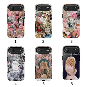 Dolly Parton Phone Case, Retro College Phone Case, Phone Case for iPhone, for Samsung, Phone Accessories, Cute Phone Case, Fashion Case, Phone Case for Boyfriend, for Girlfriend, Creative Dual Layer Case