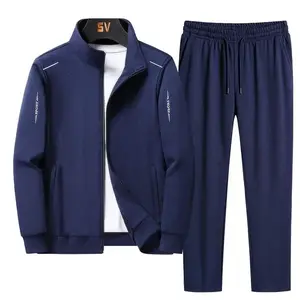 Men Set Large  Fashion New  Autumn Winter Homme Suit Sweatshirt Sweatpants Men's Set Male Tracksuit Jacket